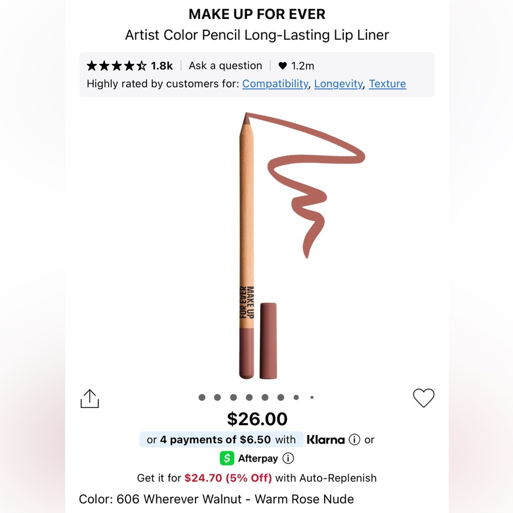 MAKEUP FOR EVER Wherever Walnut & Anywhere Caffeine VIRAL LIP LINERS